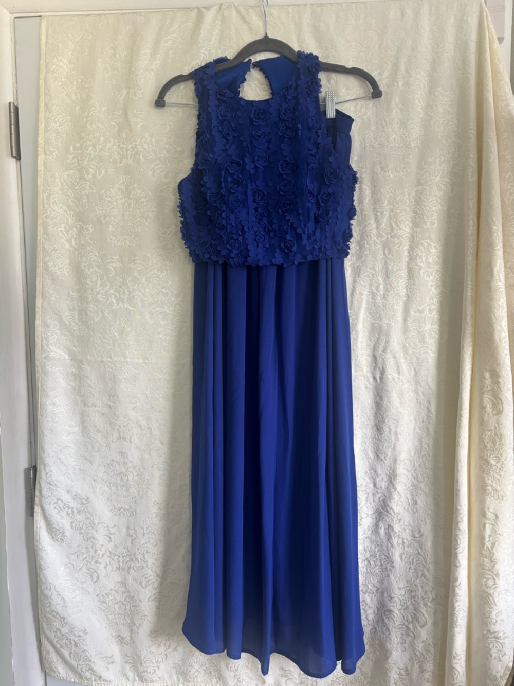 Tawny Chic Sapphire Blue Two Piece Dress, Size Small